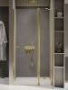New Trendy New Soleo Light Gold 80x195 cm drzwi wnękowe wspornik skośny złoty połysk/szkło przejrzyste D-0838A